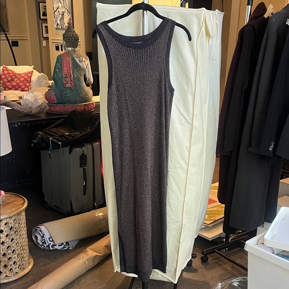 Banana Republic Metallic Ribbed Knit Top